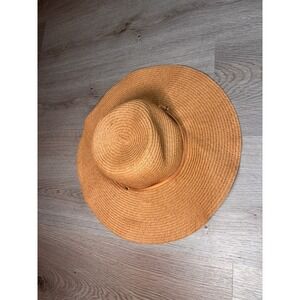 Banana Boat Sun Hat Womens One Size Tan Paper Straw Wide Brim Floppy Beach